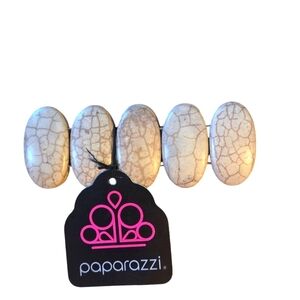 Paparazzi Stretch Calaite Stone Bracelet 7.5" Beige New with Tag Great Gift